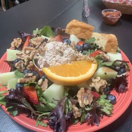 This is the chicken salad plate. This is the chicken salad plate.