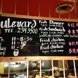 Boulevard Fish & Barbeque - Great prices, lots of fish,open, what more could I ask for!
