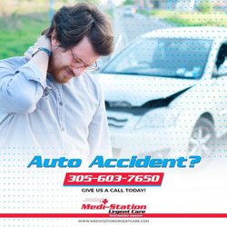 Medi-Station Urgent Care - Injuries can hide under the adrenaline that is pumping through your body after an accident. Medi Station is open 7 days a week