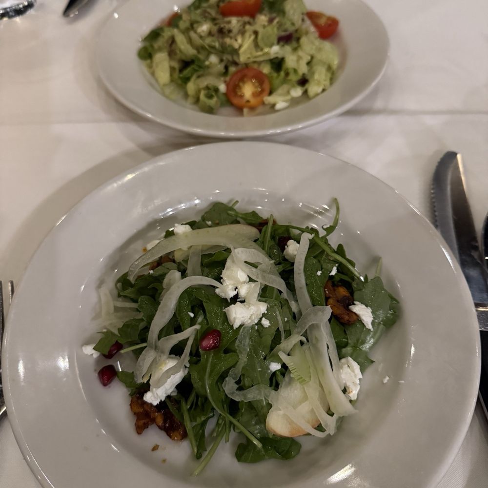 Morton's The Steakhouse - Top: Chopped House, bottom: Fall Harvest Salad - Steakhouses Near Me - Jacksonville, Florida