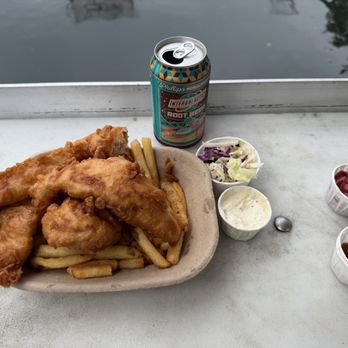 Red Fish Blue Fish - Salmon fish and chips - Fish & Chips Near Me - Victoria, British Columbia