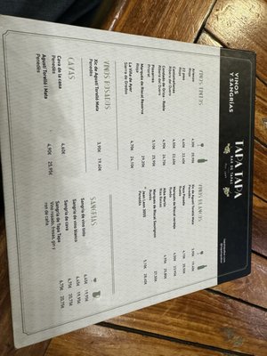 Menu photo 4 Tapa Tapa Madrid, M Menu photo 4 Tapa Tapa Madrid, M