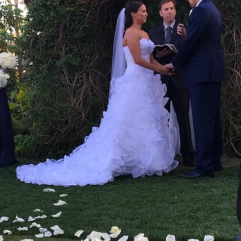 Humphreys Half Moon Inn - gorgeous archway for an outdoor wedding. Humphreys also placed petals down the aisle - San Diego, CA