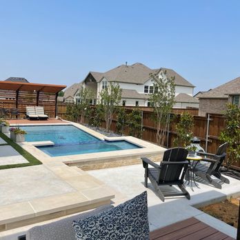 Texas Green Boys - a backyard with a pool - Landscaping Near Me - lancaster , Texas Texas Green Boys - a backyard with a pool - Landscaping Near Me - lancaster , Texas