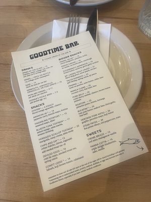 Menu photo 3 Goodtime Bar San Jose, CA