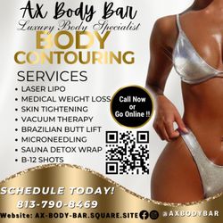 Ax Body Bar Health & Wellness Center - More services offered. No cost to inquire!! Call/Text now!!!