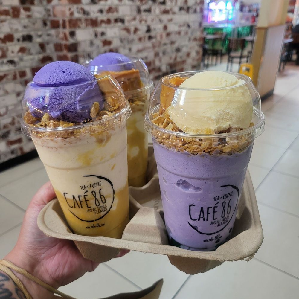 Cafe 86 - Maze con yelo and upside-down halo halo - Desserts Near Me - Vallejo, California Cafe 86 - Maze con yelo and upside-down halo halo - Desserts Near Me - Vallejo, California