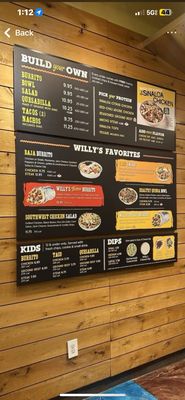 Menu photo 1 Willy's Mexicana Grill Roswell, GA Menu photo 1 Willy's Mexicana Grill Roswell, GA
