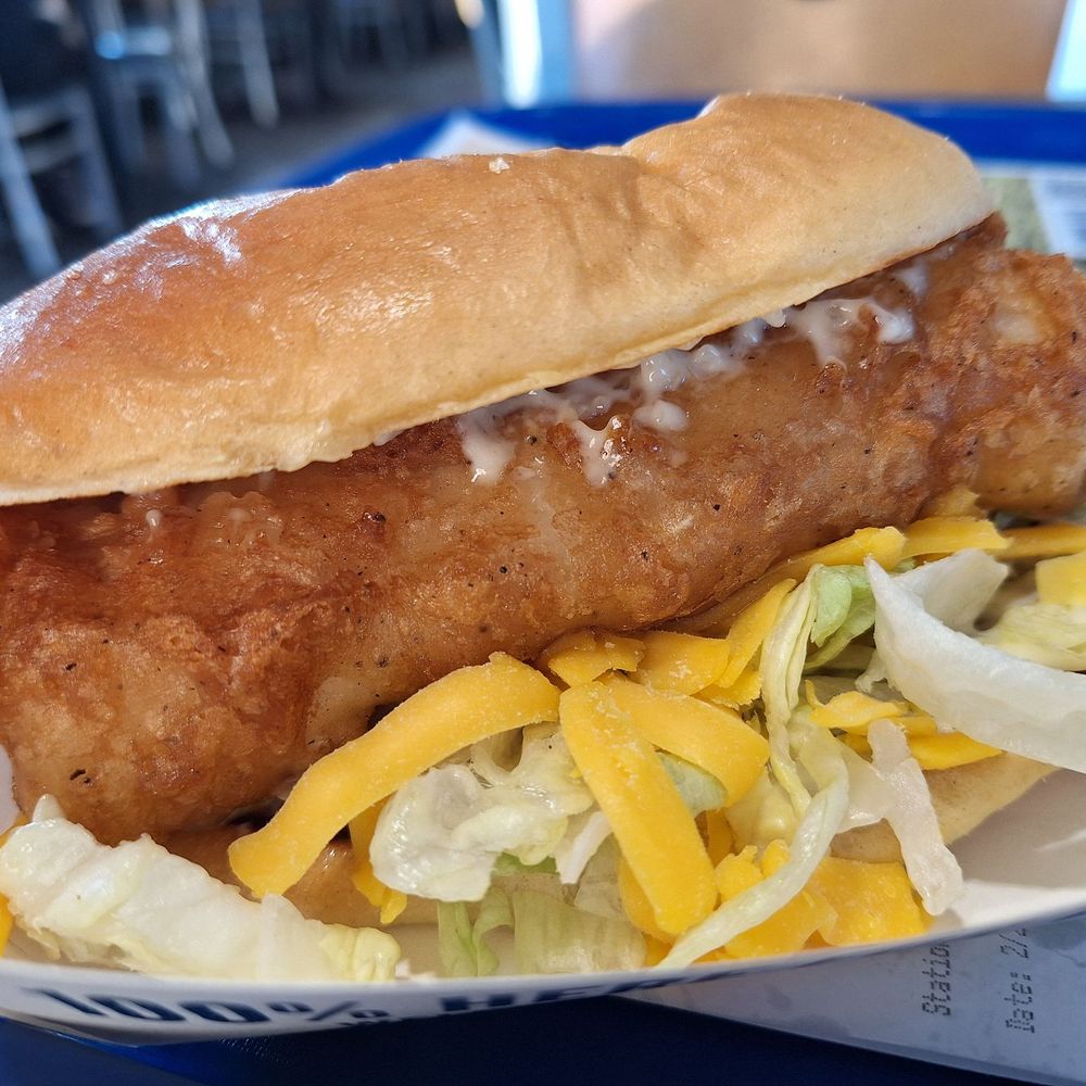 Culver's - Fish Sandwich. Oh boy. The fried fish is whale size. Nom nom. - Burgers Near Me - Owensboro, Kentucky