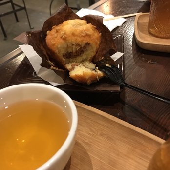 Canabru Coffee - Inside the Apple filled cinnamon muffin - Coffee & Tea Near Me - Chino, California Canabru Coffee - Inside the Apple filled cinnamon muffin - Coffee & Tea Near Me - Chino, California