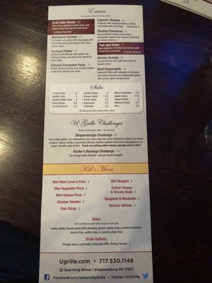 Menu photo 4 University Grille Shippensburg, PA Menu photo 4 University Grille Shippensburg, PA