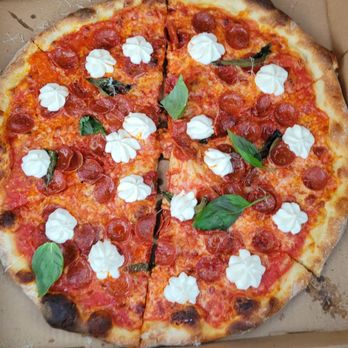 Lo Mo Pizzeria - Spicy pepperoni pie - Pizza Near Me - Norfolk, Virginia Lo Mo Pizzeria - Spicy pepperoni pie - Pizza Near Me - Norfolk, Virginia