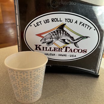 KillerTacos - Water cup - Mexican Near Me - Haleiwa, Hawaii KillerTacos - Water cup - Mexican Near Me - Haleiwa, Hawaii