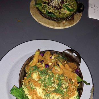 Pharm Table - Curry with Basmati Rice and Mole Enchiladas - Cocktail Bars Near Me - San Antonio, Texas Pharm Table - Curry with Basmati Rice and Mole Enchiladas - Cocktail Bars Near Me - San Antonio, Texas