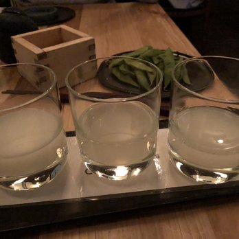 Bamboo Sushi - Nigori flight. Unfiltered sake is the best! - Sushi Bars Near Me - Denver, Colorado Bamboo Sushi - Nigori flight. Unfiltered sake is the best! - Sushi Bars Near Me - Denver, Colorado
