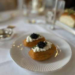 Harrods' Tea Room - Caviar Madeleines