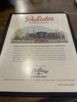 Menu photo 5 Pulido's Kitchen & Cantina Fort Worth, TX