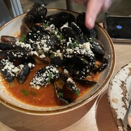 Mussels Saganaki