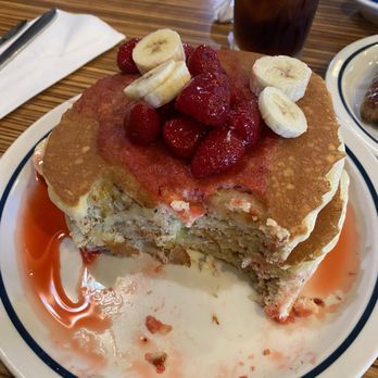 IHOP - Sorry was hungry so photo after a few bits , next time I'll avoid the strawberries - American Near Me - Milpitas, California IHOP - Sorry was hungry so photo after a few bits , next time I'll avoid the strawberries - American Near Me - Milpitas, California