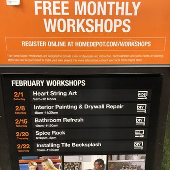 The Home Depot - February DIY Workshops - Hardware Stores Near Me - Dallas, Texas The Home Depot - February DIY Workshops - Hardware Stores Near Me - Dallas, Texas