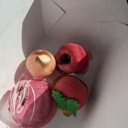 Strawberry, Peach, Raspberry, & Cherry Blossom Pastries. Strawberry, Peach, Raspberry, & Cherry Blossom Pastries.