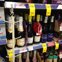 Walgreens - Yep. Back in the Midwest.  Liquor in the drug store.  And wine.