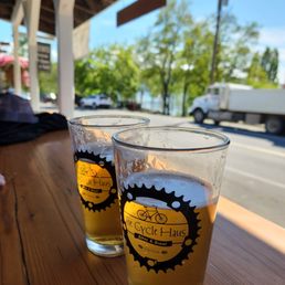 two glasses of beer two glasses of beer