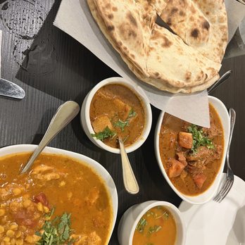 Curry & More - Plain naan, chicken dalwala, lentils, potatoes, a bhuna gosht. - Indian Near Me - Oceanside, California