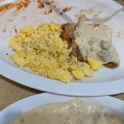 Kountry Folks - Country Fried Steak and eggs, sorry no photo of the fried potatoes, devoured them before remembering to take a photo.