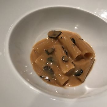 Acquerello - Ridged Pasta with foie gras , black truffle , and Marsala - Italian Near Me - San Francisco, California Acquerello - Ridged Pasta with foie gras , black truffle , and Marsala - Italian Near Me - San Francisco, California