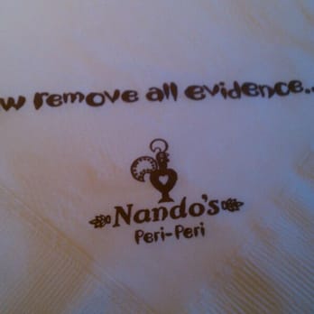 Nando's Peri-Peri - Cute napkins - Portuguese Near Me - Arlington, Virginia Nando's Peri-Peri - Cute napkins - Portuguese Near Me - Arlington, Virginia