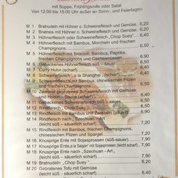 Asia-Antiem Restaurant - Mittagstisch 1 (Chinesische Gerichte)