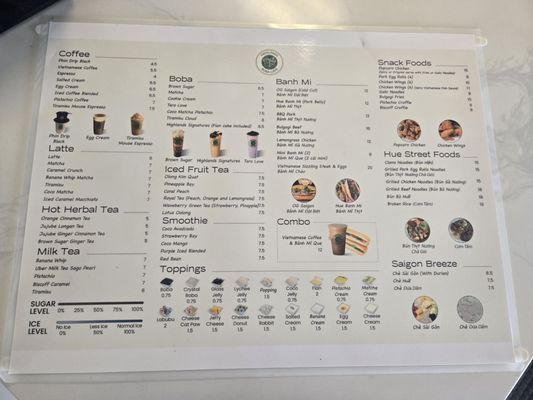 Menu photo 4 Highlands Boba Cafe Fresno, CA