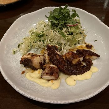 Gypsy Kitchen - Octopus. Cooked perfectly - firm inside and crunchy outer. - Spanish Near Me - Atlanta, Georgia Gypsy Kitchen - Octopus. Cooked perfectly - firm inside and crunchy outer. - Spanish Near Me - Atlanta, Georgia
