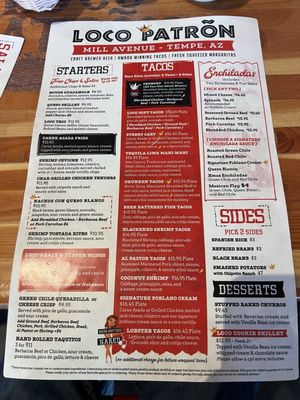 Menu photo 3 Loco Patron Tempe, AZ