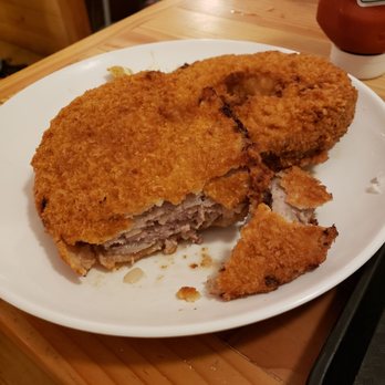 Tetsumen Ramen - minced meat croquette was amazing! i thought it was size of my fist but it was the size of the plate almost, but i aint complaining! - Ramen Near Me - Hilo, Hawaii