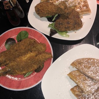 Shanes Brooklyn - Delicious Cinnamon Donut Waffle, Fried Whiting, and Chicken and Waffles - New American Near Me - Brooklyn, New York