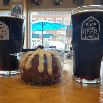 Nothing Bundt Cakes - Chocolate chocolate chip cake at beer temple with a coffee beer. - Bakeries Near Me - Matthews, North Carolina