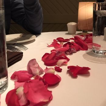 Wild Sage Bistro - Rose Petals on the table for Valentine's - New American Near Me - Spokane, Washington Wild Sage Bistro - Rose Petals on the table for Valentine's - New American Near Me - Spokane, Washington