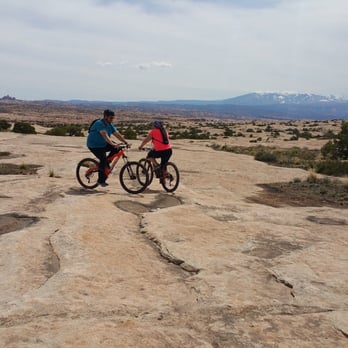RimTours - This is an area guide let us ride around while she ran after us and took pictures - Tours Near Me - Moab, Utah