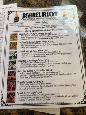 Menu photo 6 Barrel Riot San Diego, CA