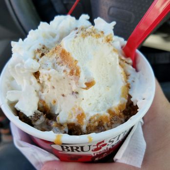Bruster's Real Ice Cream - Me killing the peanut butter cup sundae. - Ice Cream & Frozen Yogurt Near Me - Palm Bay, Florida Bruster's Real Ice Cream - Me killing the peanut butter cup sundae. - Ice Cream & Frozen Yogurt Near Me - Palm Bay, Florida