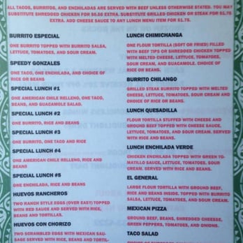 3 Amigos - Lunch Menu as of August 11th, 2016. - Mexican Near Me - Barboursville, West Virginia 3 Amigos - Lunch Menu as of August 11th, 2016. - Mexican Near Me - Barboursville, West Virginia