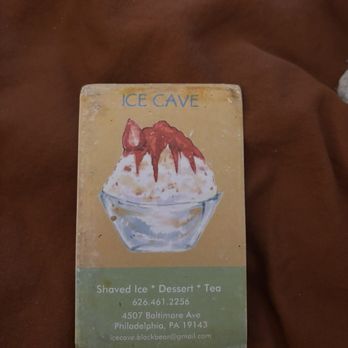 Ice Cave - Ice cave punch card - Desserts Near Me - Philadelphia, Pennsylvania