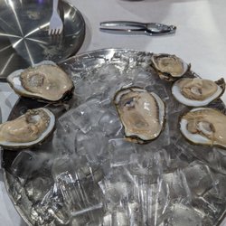 Oysters - not cold (yuck!)