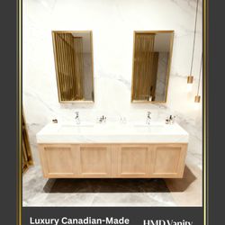 Home Material Decor - Luxury Canadian-Made Maple Floating Vanity - HMD Vanity