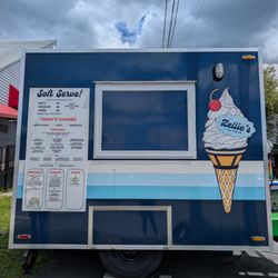 Zellie’s Ice Cream - The truck before opening.