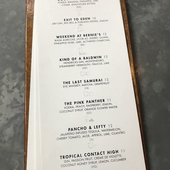 The Ice Plant - Cocktail Menu - Cocktail Bars Near Me - St. Augustine, Florida