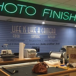 Camera Corner Connecting Point - Photo finish area with fun motto