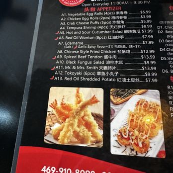Chef Sun's Noodle & Dumpling - Menu - Chinese Near Me - Plano, Texas